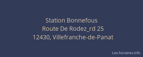 Station Bonnefous