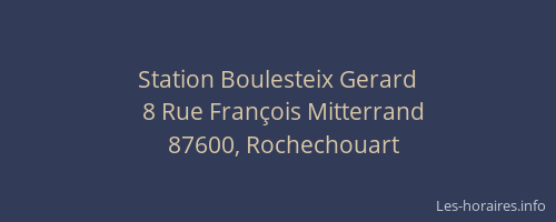 Station Boulesteix Gerard