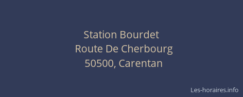 Station Bourdet