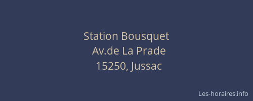 Station Bousquet