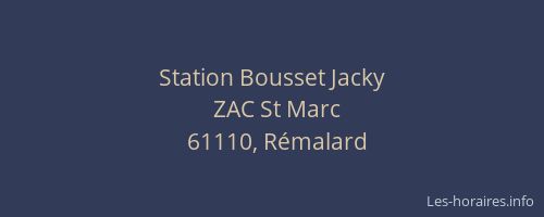 Station Bousset Jacky