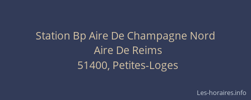 Station Bp Aire De Champagne Nord