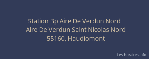Station Bp Aire De Verdun Nord