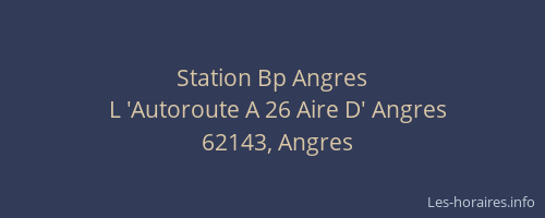 Station Bp Angres