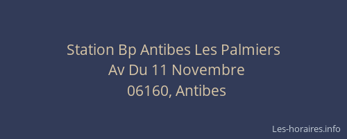 Station Bp Antibes Les Palmiers