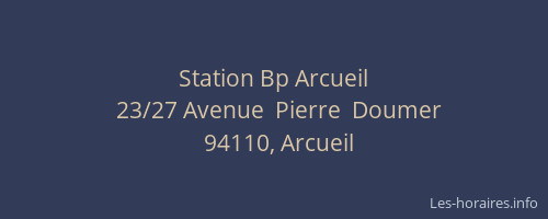 Station Bp Arcueil