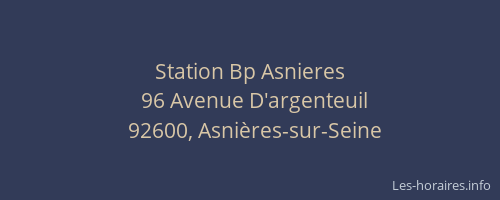Station Bp Asnieres