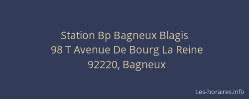 Station Bp Bagneux Blagis