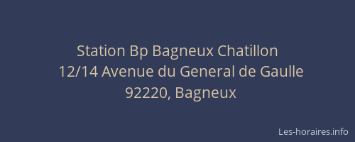 Station Bp Bagneux Chatillon