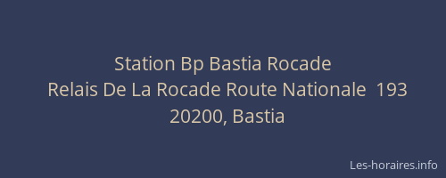 Station Bp Bastia Rocade