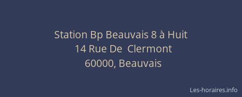 Station Bp Beauvais 8 à Huit