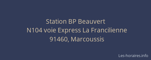 Station BP Beauvert