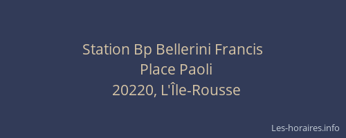 Station Bp Bellerini Francis