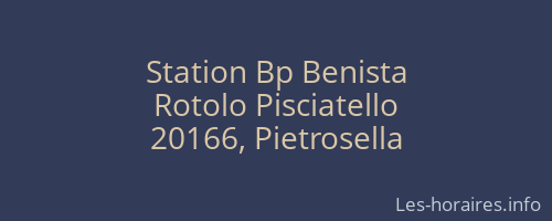 Station Bp Benista