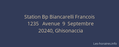 Station Bp Biancarelli Francois