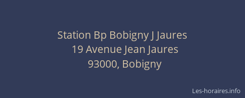 Station Bp Bobigny J Jaures
