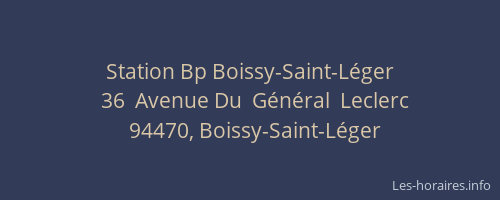 Station Bp Boissy-Saint-Léger