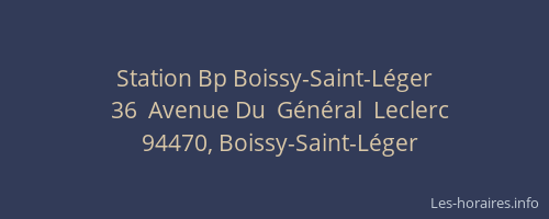 Station Bp Boissy-Saint-L&eacute;ger