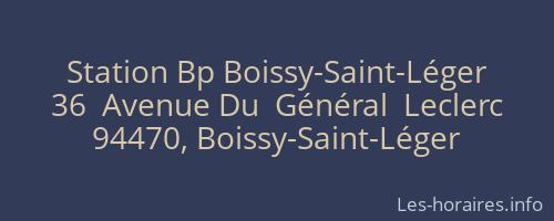 Station Bp Boissy-Saint-Léger