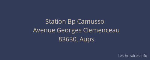 Station Bp Camusso