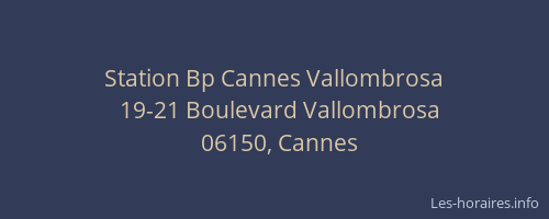 Station Bp Cannes Vallombrosa