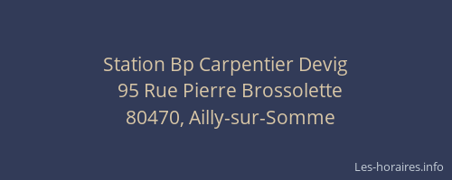Station Bp Carpentier Devig