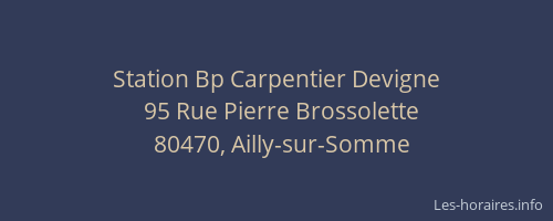 Station Bp Carpentier Devigne