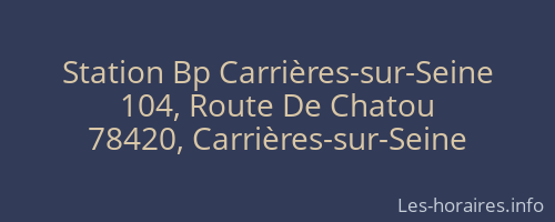 Station Bp Carrières-sur-Seine