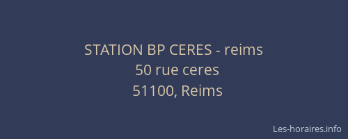 STATION BP CERES - reims
