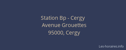 Station Bp - Cergy