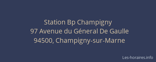 Station Bp Champigny