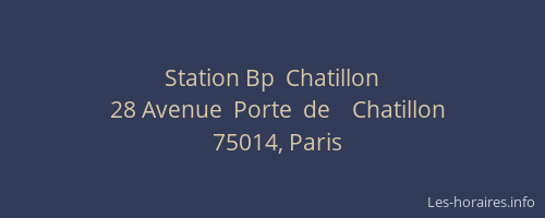 Station Bp  Chatillon