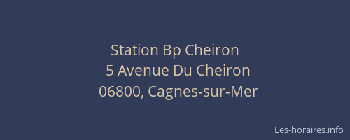 Station Bp Cheiron