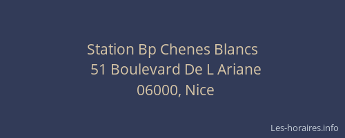 Station Bp Chenes Blancs