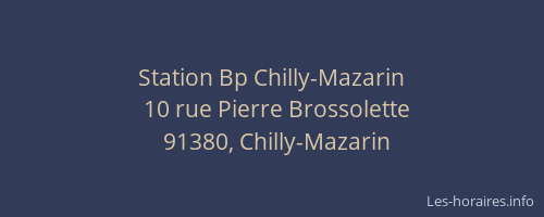 Station Bp Chilly-Mazarin