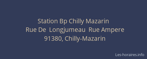 Station Bp Chilly Mazarin