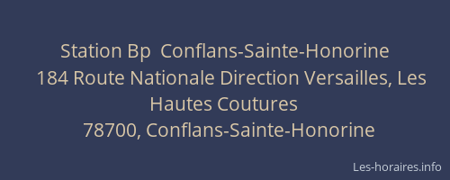 Station Bp  Conflans-Sainte-Honorine