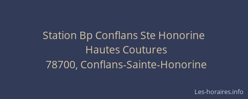 Station Bp Conflans Ste Honorine