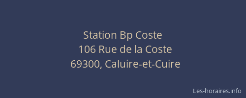 Station Bp Coste
