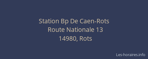Station Bp De Caen-Rots