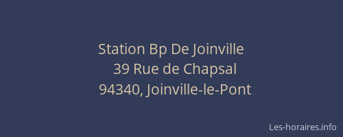 Station Bp De Joinville