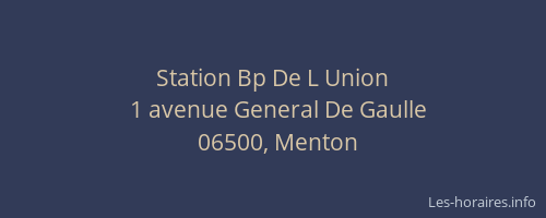Station Bp De L Union