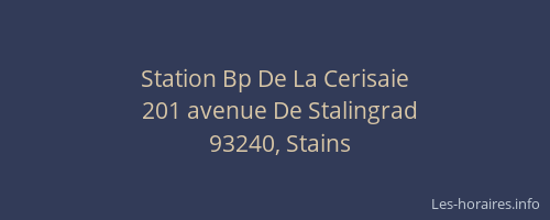 Station Bp De La Cerisaie