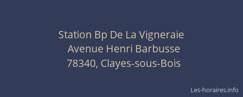 Station Bp De La Vigneraie