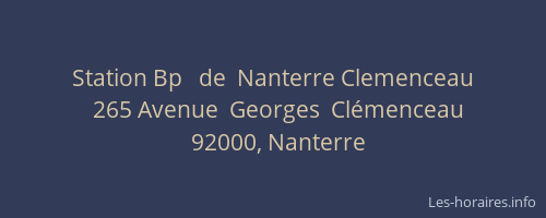 Station Bp   de  Nanterre Clemenceau