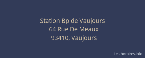 Station Bp de Vaujours
