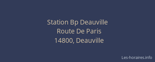 Station Bp Deauville