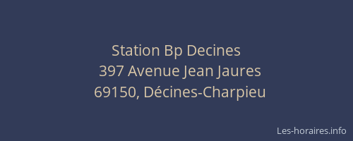 Station Bp Decines