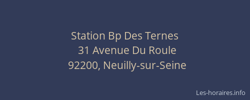 Station Bp Des Ternes