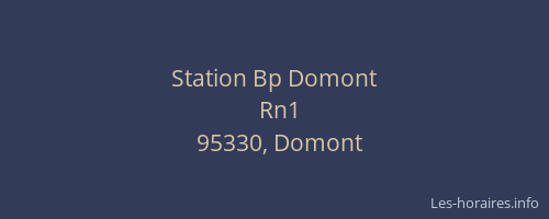 Station Bp Domont